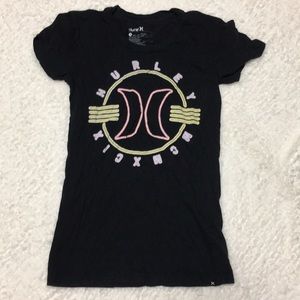 Hurley neon design shirt